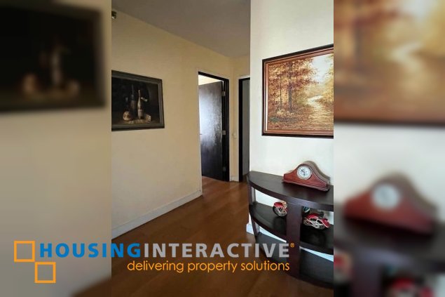 fully furnished 3br unit with balcony and parking for sale in the residences at greenbelt