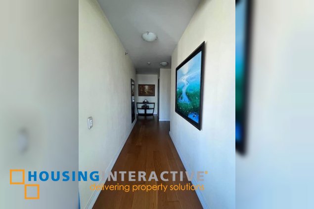 fully furnished 3br unit with balcony and parking for sale in the residences at greenbelt
