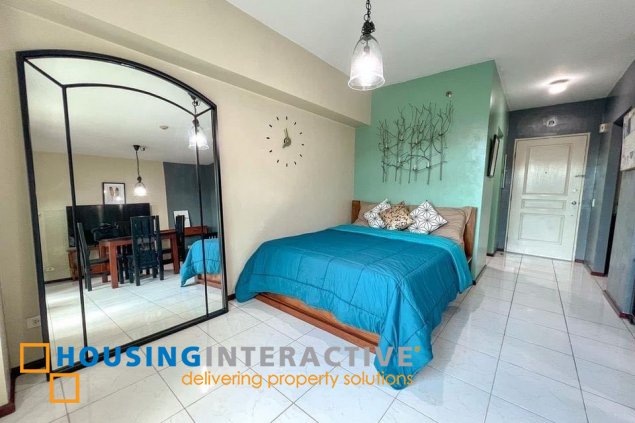 fully furnished studio unit for sale in two serendra