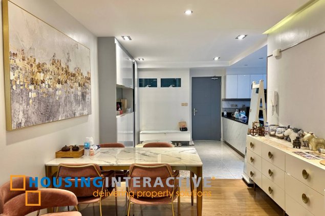 furnished 3br unit with parking for sale in two serendra