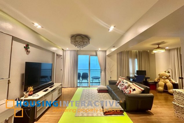 furnished 3br unit with parking for sale in two serendra