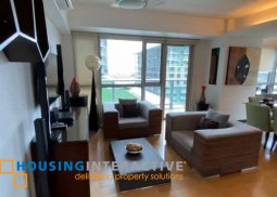 fully furnished 2br unit with parking for sale in one serendra