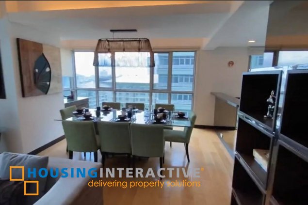 fully furnished 2br unit with parking for sale in one serendra