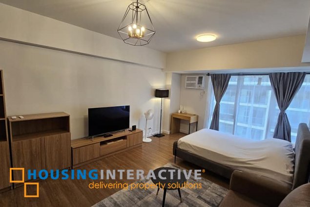 furnished studio unit for sale in verve residences