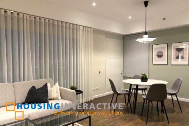 fully frunished 2br unit with parking for lease in one legaspi place