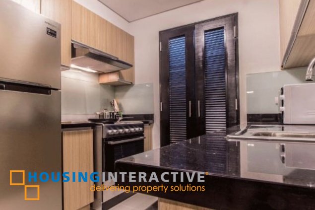 fully furnished 1br unit with balcony for lease in one maridien