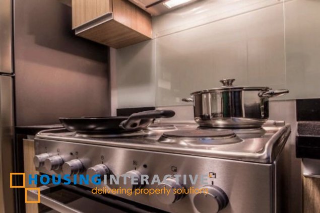 fully furnished 1br unit with balcony for lease in one maridien