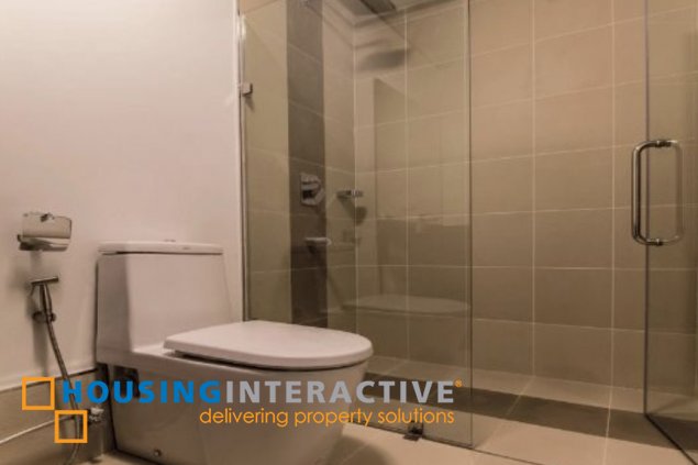 fully furnished 1br unit with balcony for lease in one maridien