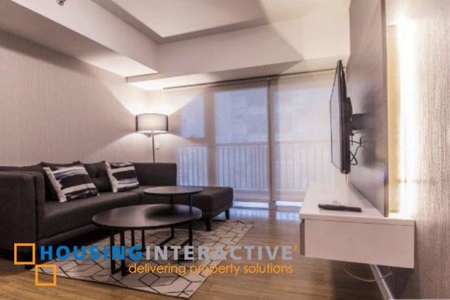 fully furnished 1br unit with balcony for lease in one maridien