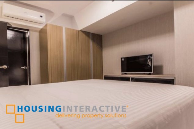 fully furnished 1br unit with balcony for lease in one maridien