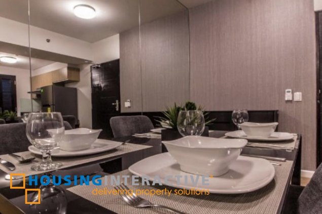 fully furnished 1br unit with balcony for lease in one maridien