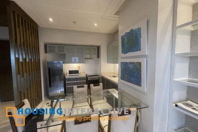 fully furnished 1br unit with parking for lease in arya residences