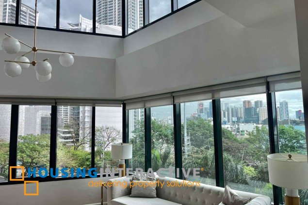 furnished 1br unit with parking for sale in one rockwell