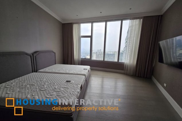 fully furnished 3br unit with parking for lease in proscenium at rockwell