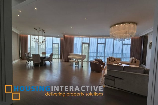 fully furnished 3br unit with parking for lease in proscenium at rockwell