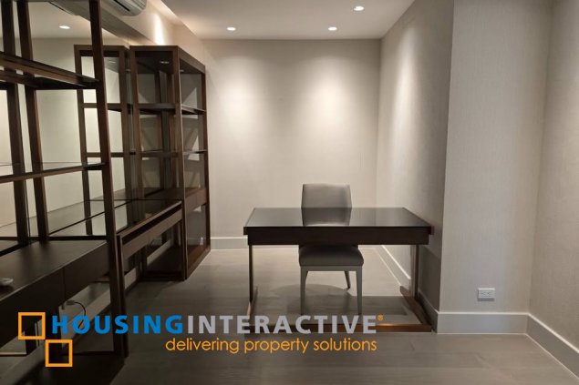 fully furnished 3br unit with parking for lease in proscenium at rockwell