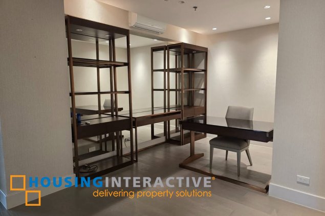 fully furnished 3br unit with parking for lease in proscenium at rockwell