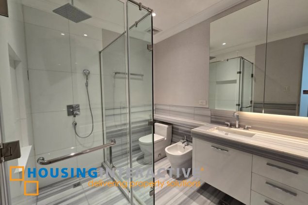 fully furnished 3br unit with parking for lease in proscenium at rockwell