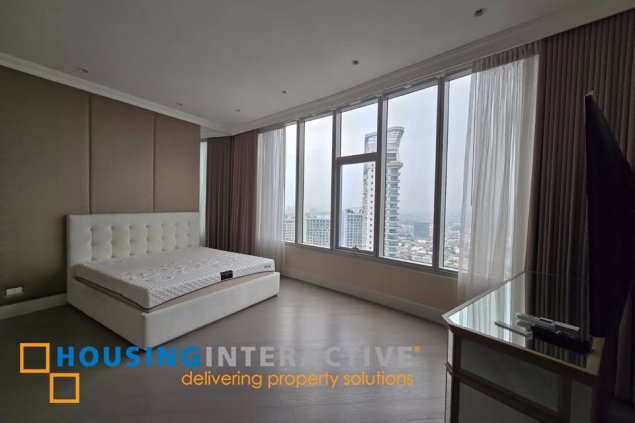 fully furnished 3br unit with parking for lease in proscenium at rockwell