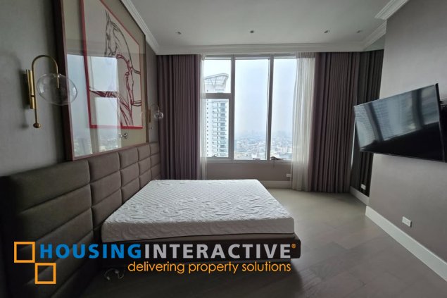 fully furnished 3br unit with parking for lease in proscenium at rockwell