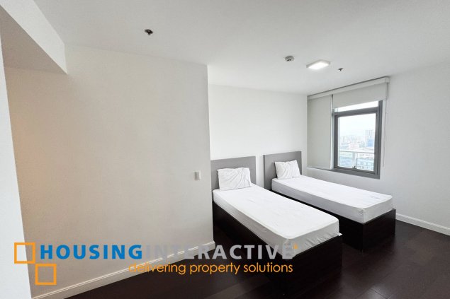 fully furnished 3br unit with balcony and parking for lease in the suites
