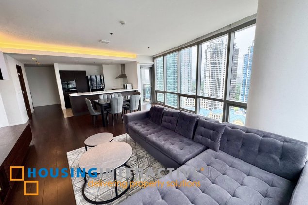 fully furnished 2br unit with balcony and parking for lease in the suites