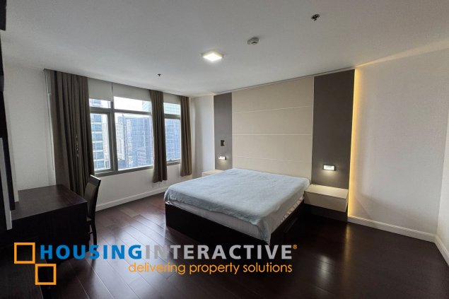 fully furnished 2br unit with balcony and parking for lease in the suites