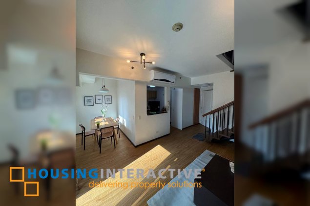fully furnished 2br unit with balcony and parking for lease in two serendra