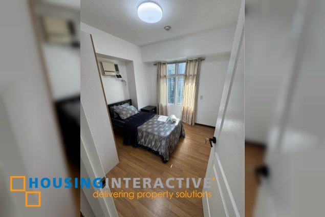 fully furnished 2br unit with balcony and parking for lease in two serendra