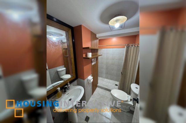 fully furnished 2br unit with balcony and parking for lease in two serendra