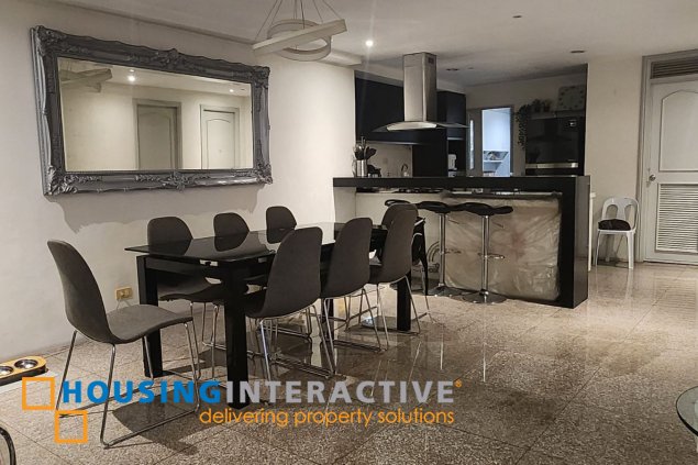 furnished 3br unit with parking for sale in garden island condoville