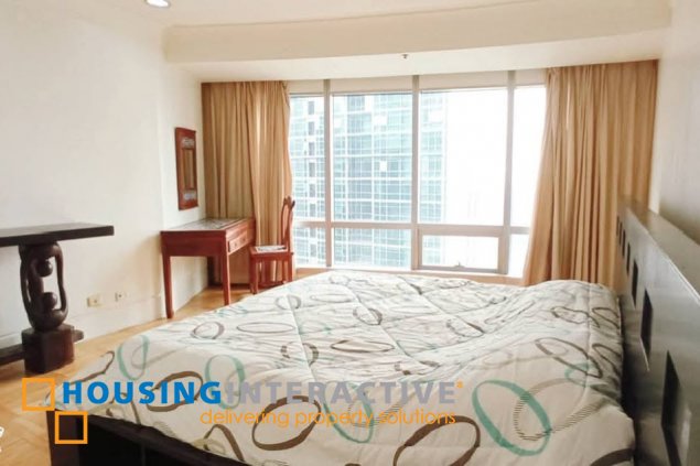 fully furnished 3br unit with balcony and parking for lease in one mckinley place