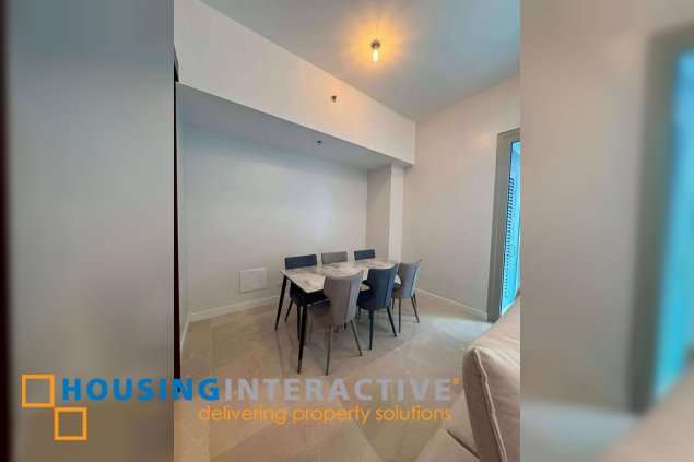 fully furnished 2br unit with balcony and parking for lease in grand hyatt residences