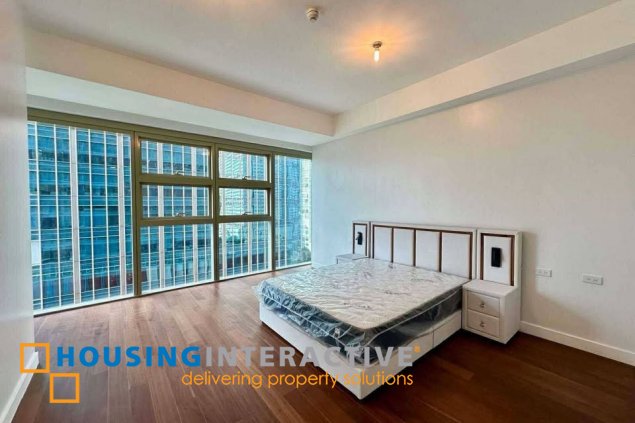 fully furnished 2br unit with balcony and parking for lease in grand hyatt residences