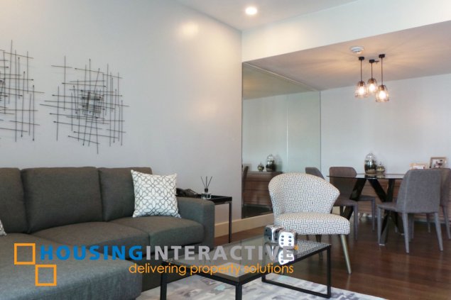 fully furnished 1br unit with parking for lease in edades tower