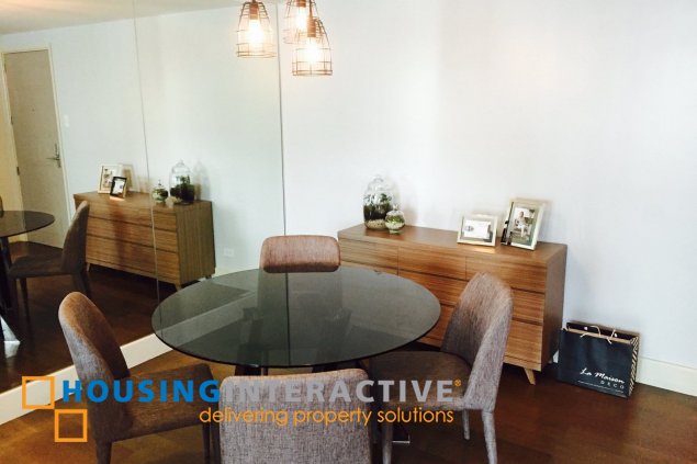 fully furnished 1br unit with parking for lease in edades tower