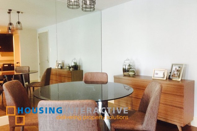 fully furnished 1br unit with parking for lease in edades tower