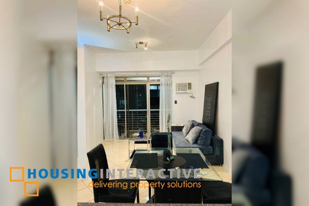 fully furnished 1br unit with balcony for lease in paseo parkview suites