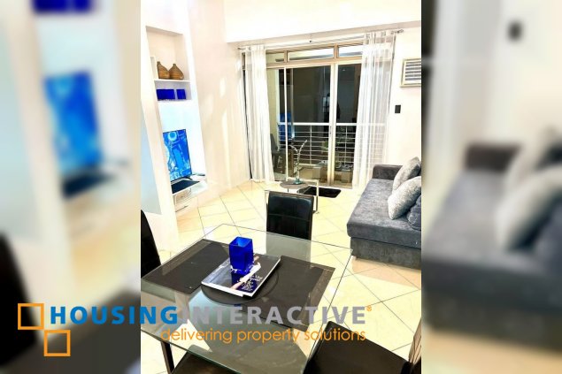 fully furnished 1br unit with balcony for lease in paseo parkview suites