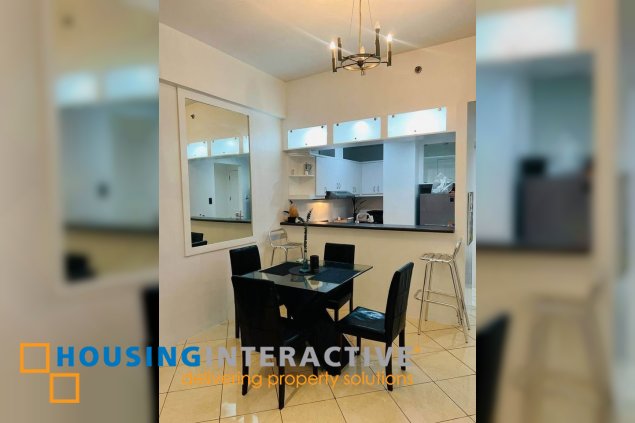 fully furnished 1br unit with balcony for lease in paseo parkview suites