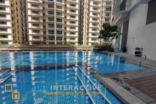 fully furnished 1br unit with balcony for lease in paseo parkview suites