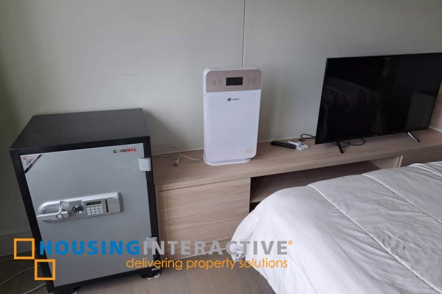 fully furnished 2br unit with balcony and parking