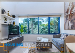 fully furnished 2br unit with parking for lease in one rockwell