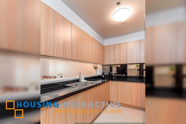 fully furnished 2br unit with parking for sale in park triangle residences