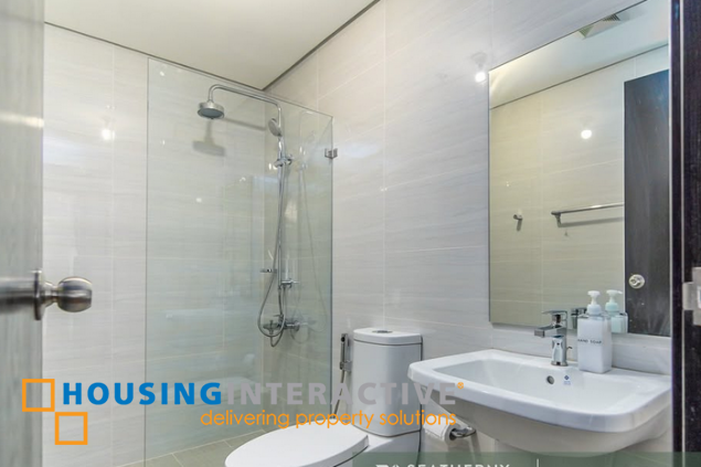 fully furnished 2br unit with parking for sale in park triangle residences