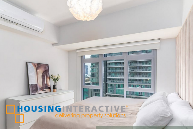 fully furnished 2br unit with parking for sale in park triangle residences