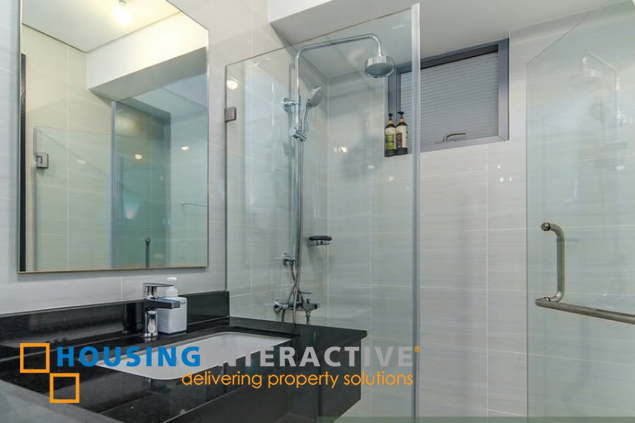 fully furnished 2br unit with parking for sale in park triangle residences