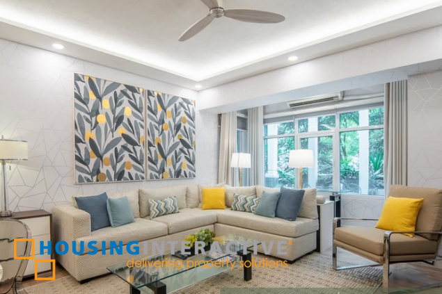 well furnished 1br unit with parking for sale in one serendra