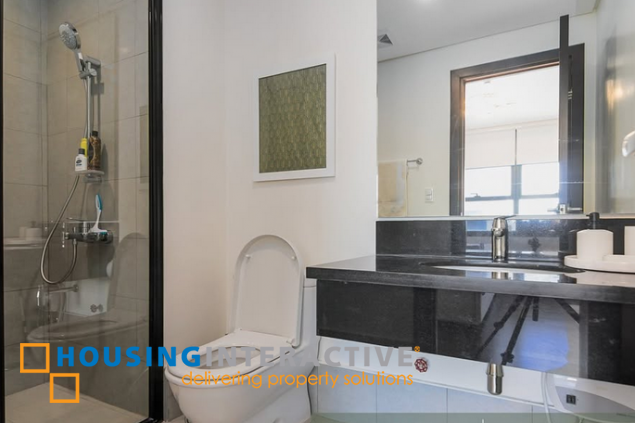 furnished 2br unit with 2 parkings for sale in garden towers