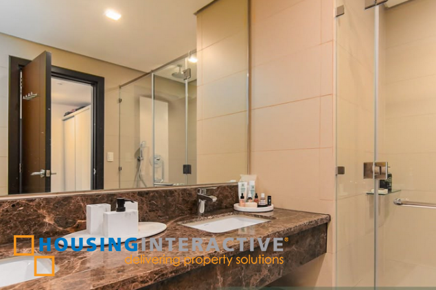 furnished 2br unit with 2 parkings for sale in garden towers